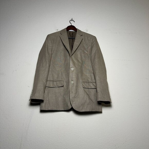 Lauren Ralph Lauren Black Label Linen Blend Blazer Coat Jacket Men 38R Formal - Picture 1 of 12
